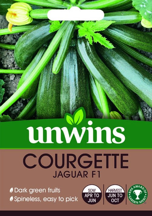 Unwins Courgette Jaguar F1 6 Seeds