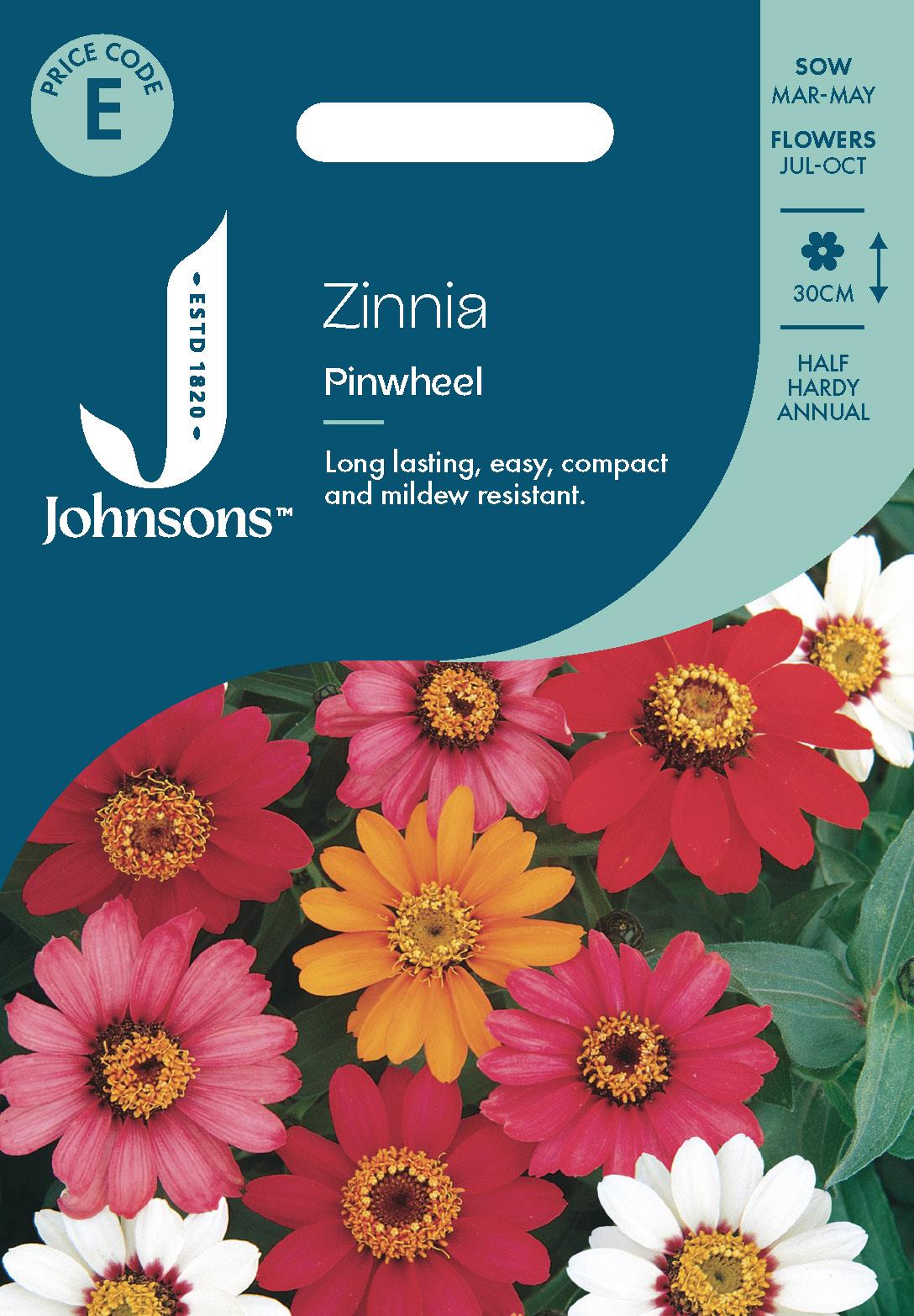 Johnsons - Zinnia Pinwheel - 100 Seeds