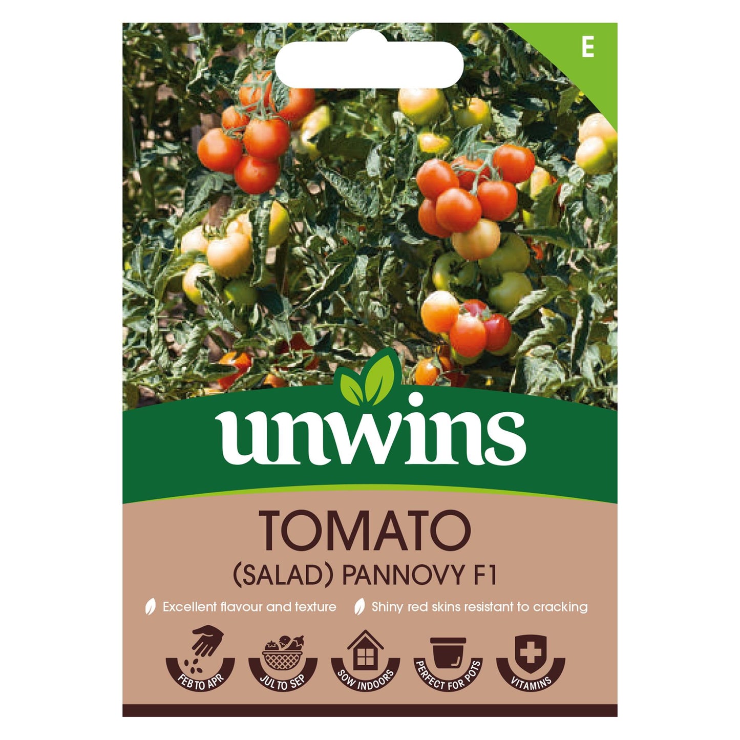 Unwins Vegetable Tomato Pannovy F1 Hybrid - 6 Seeds