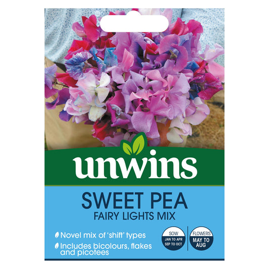 Unwins Flower Sweet Pea Fairy Lights Mix - 20 Seeds