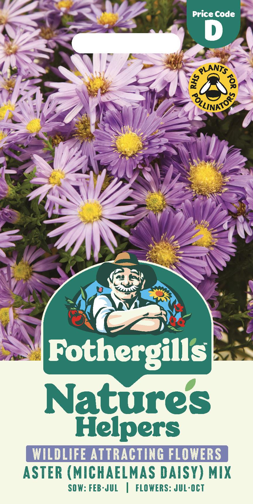 Fothergills Nature Haven Aster (Michaelmas Daisy) Mix Seeds
