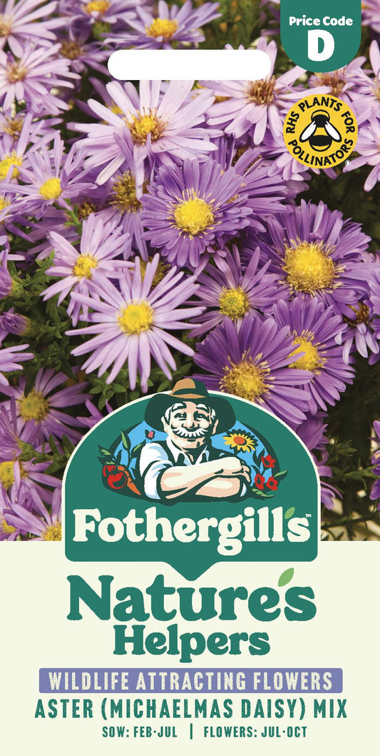 Fothergills Nature Haven Aster (Michaelmas Daisy) Mix Seeds