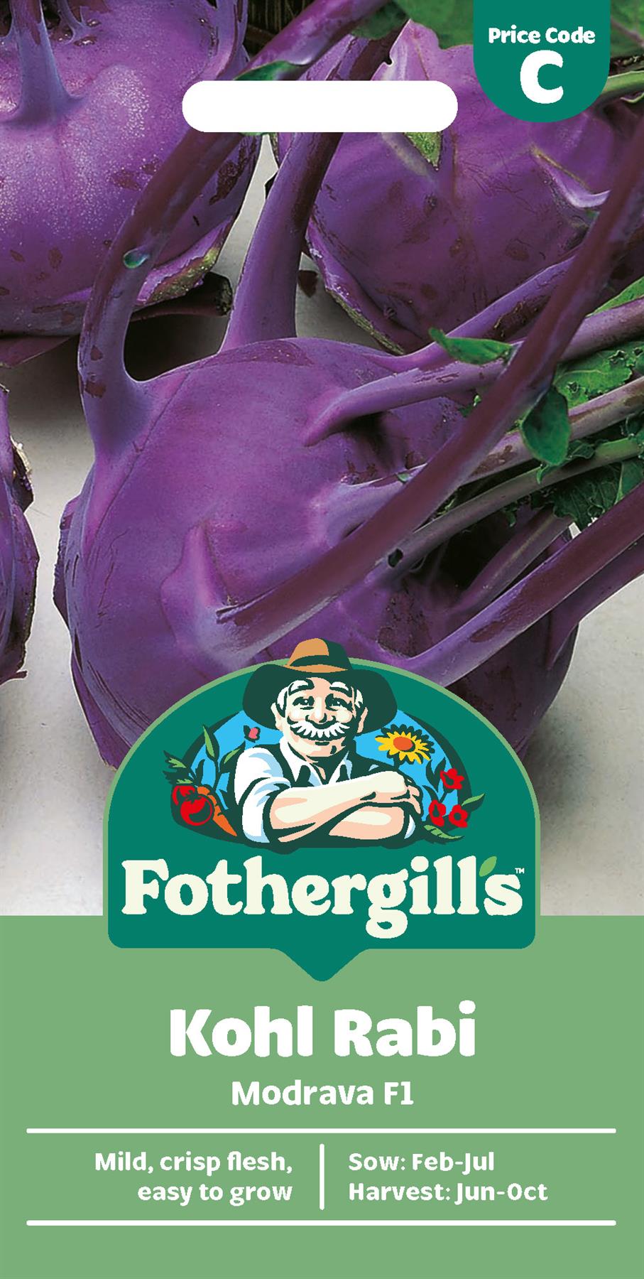 Fothergills Kohl Rabi Modrava F1 Seeds