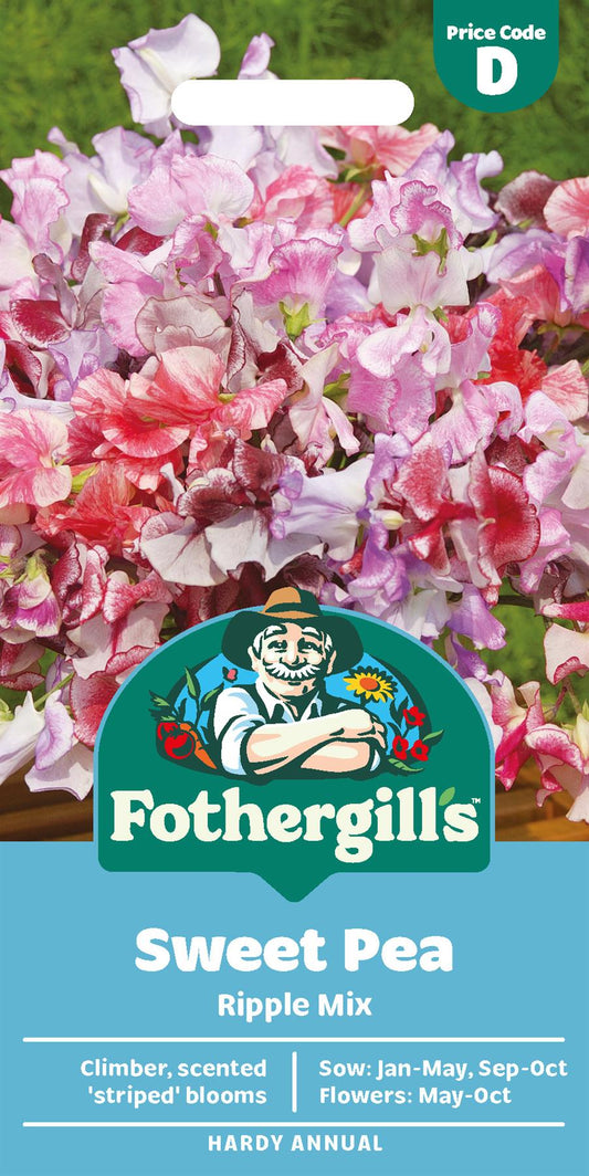 Fothergills Sweet Pea Ripple Mix Seeds
