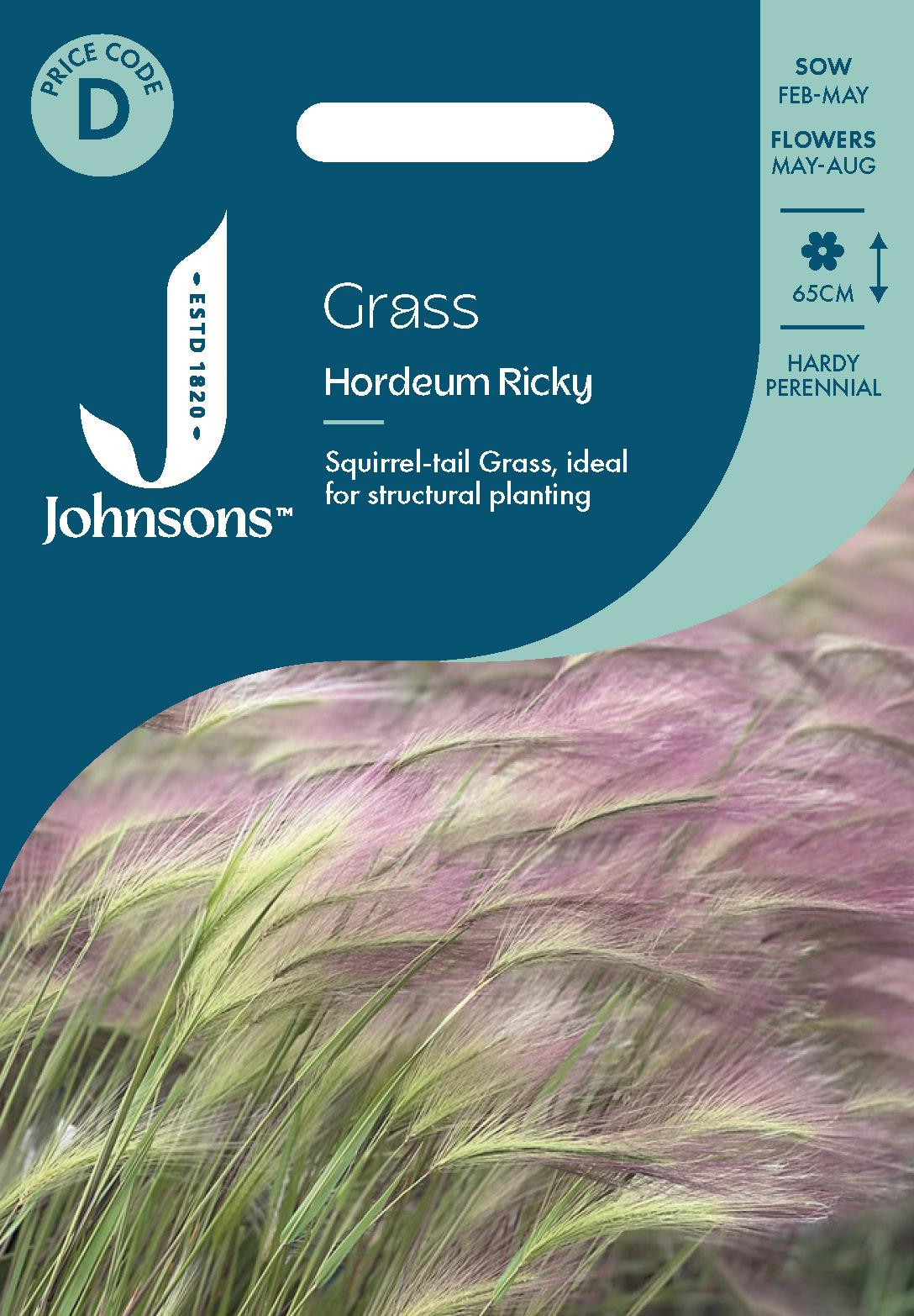 Johnsons - Grass Hordeum Ricky - 20 Seeds
