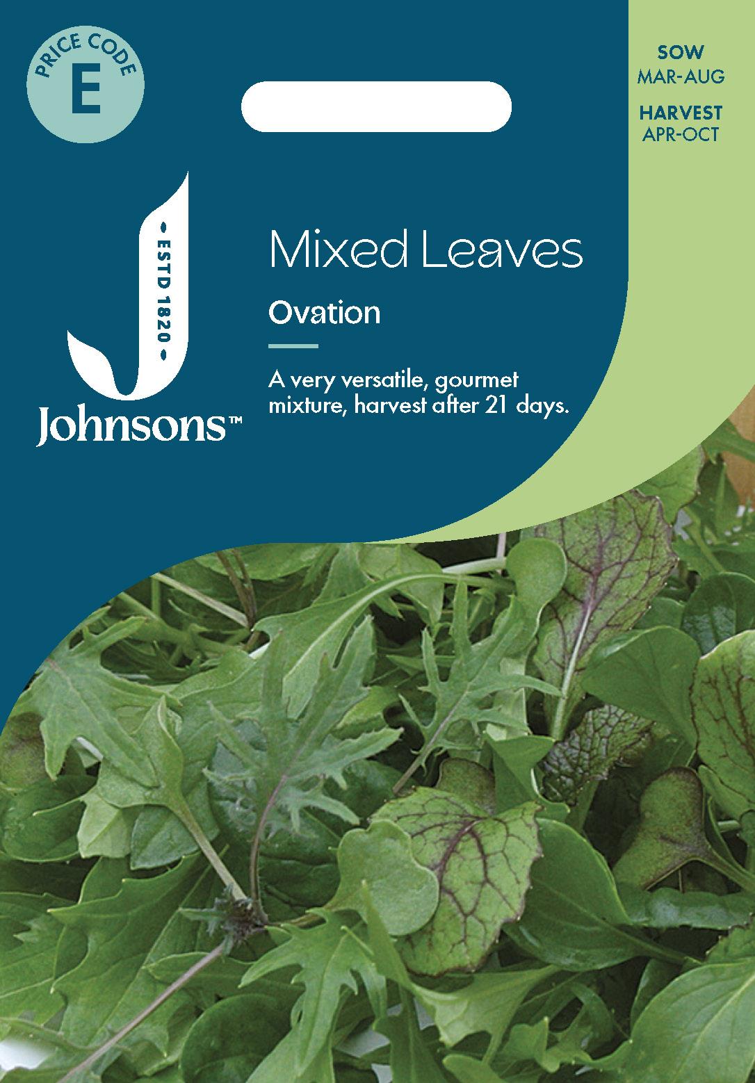 Johnsons - Mixed Leaves Ovation - 500 Seeds