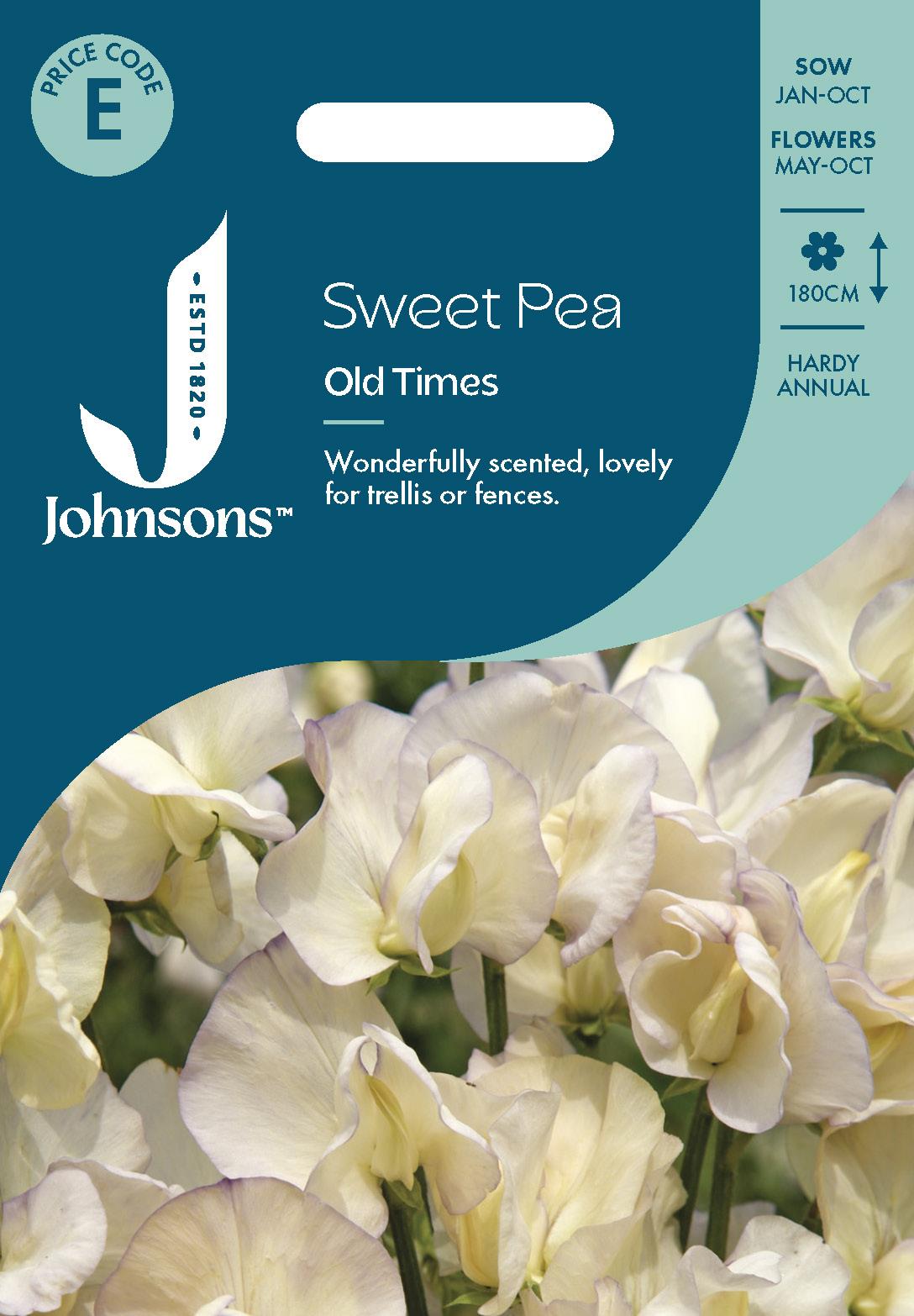 Johnsons - Sweet Pea Old Times - 25 Seeds