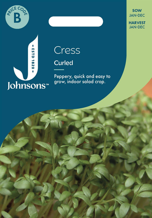 Johnsons - Cress Curled - 3000 Seeds