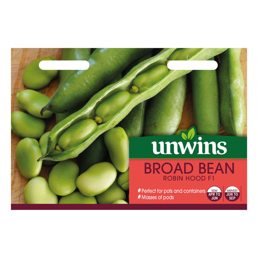 Unwins - Vegetable - Broad Bean Robin Hood F1 Seeds