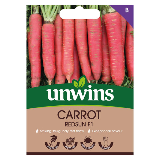 Unwins Vegetable Carrot Redsun F1 Hybrid - 300 Seeds