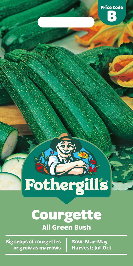 Fothergills Courgette All Green Bush Seeds
