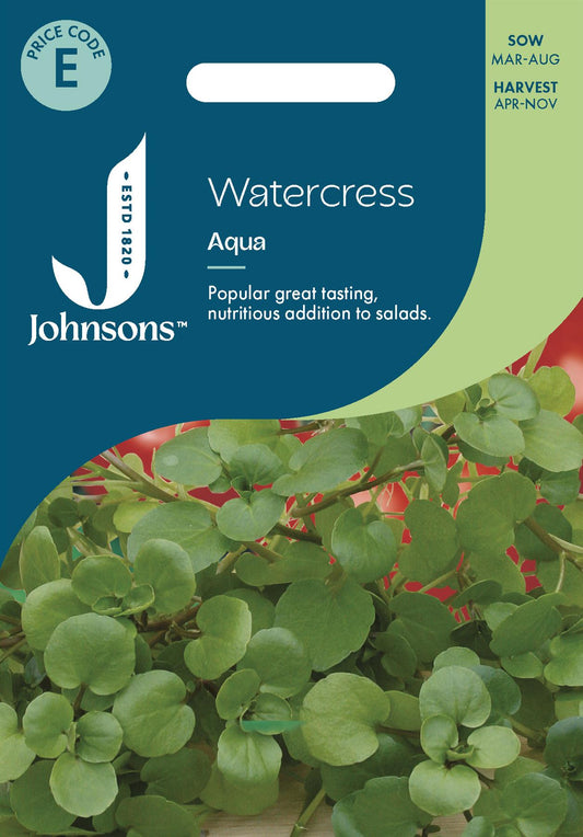 Johnsons - Watercress Aqua - 1000 Seeds