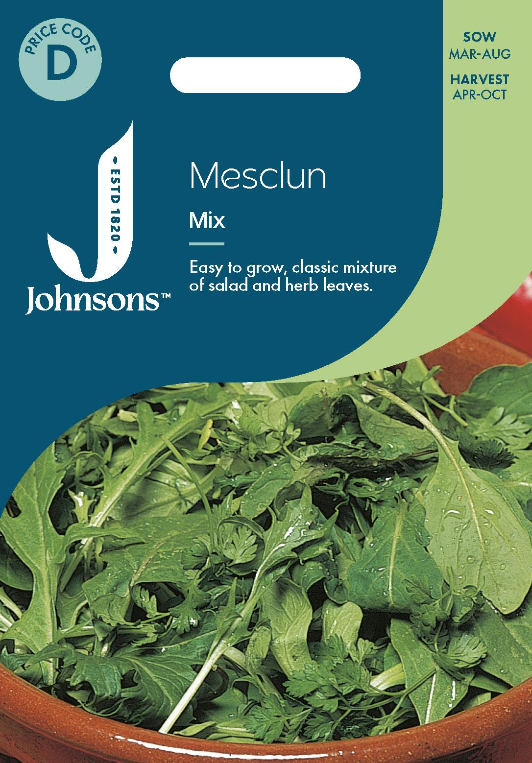 Johnsons - Mesclun Mixed - 500 Seeds