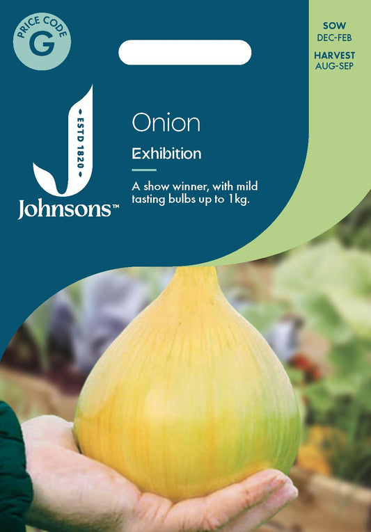 Johnsons - Onion Exhibition - 100 Seeds