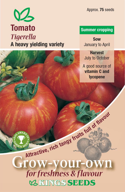Kings Seeds Tomato Tigerella 75 Seed