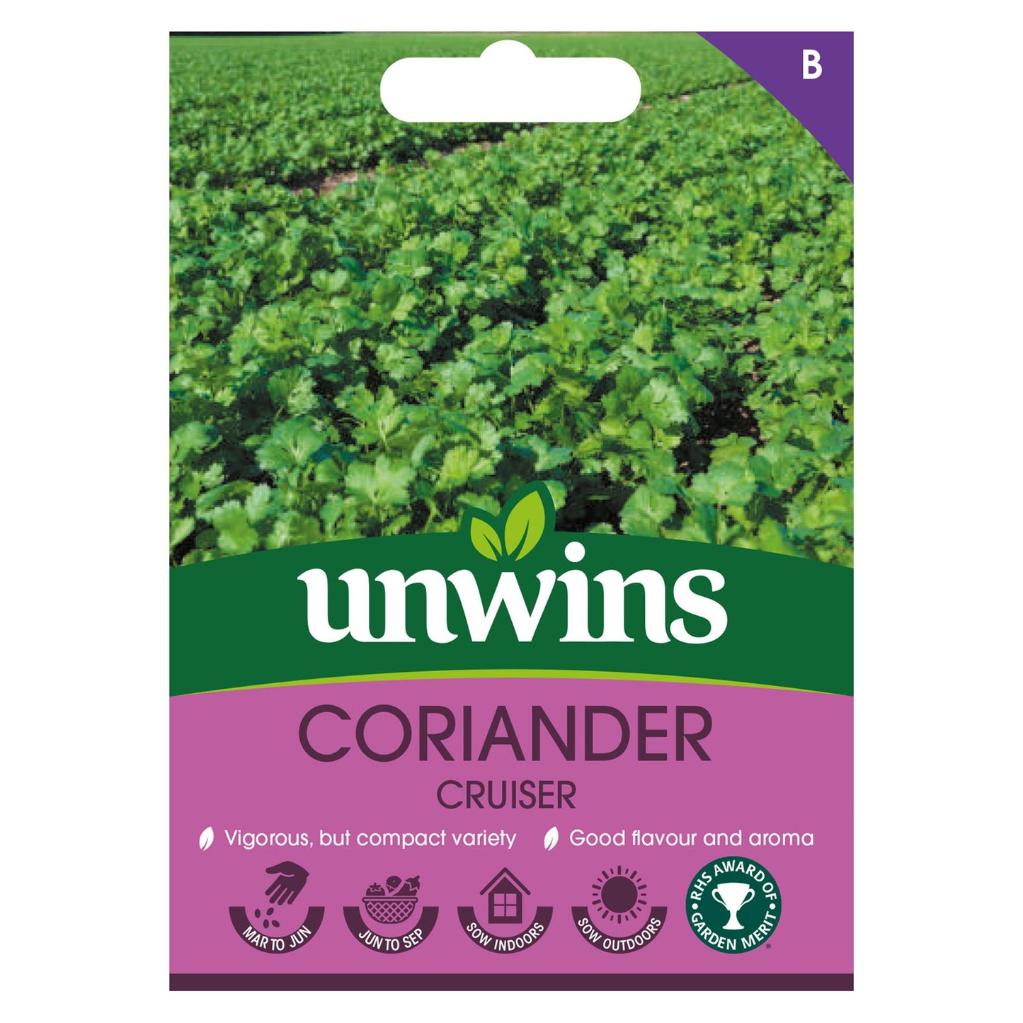 Unwins Herb Coriander Coriander Cruiser - 250 Seeds