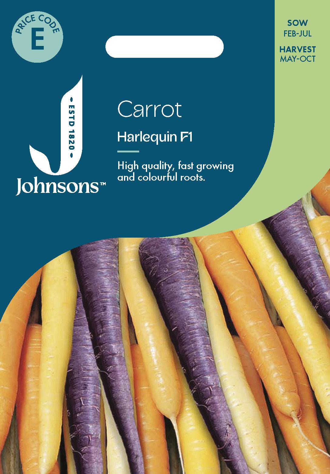 Johnsons - Carrot Harlequin F1 - 500 Seeds