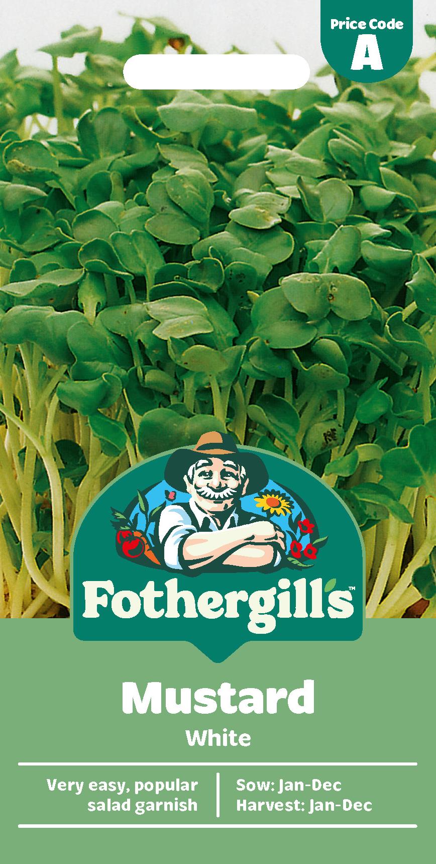 Fothergills Mustard White Seeds