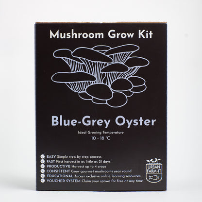 Mushroom Growing Kit Blue Grey Oyster Gift Option