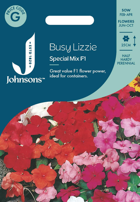 Johnsons - Busy Lizzie Special Mix F1 - 45 Seeds