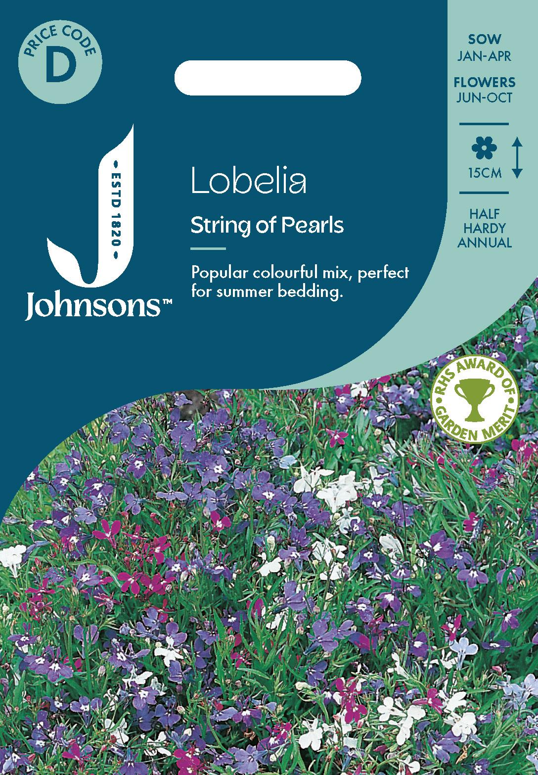 Johnsons - Lobelia String of Pearls - 2500 Seeds