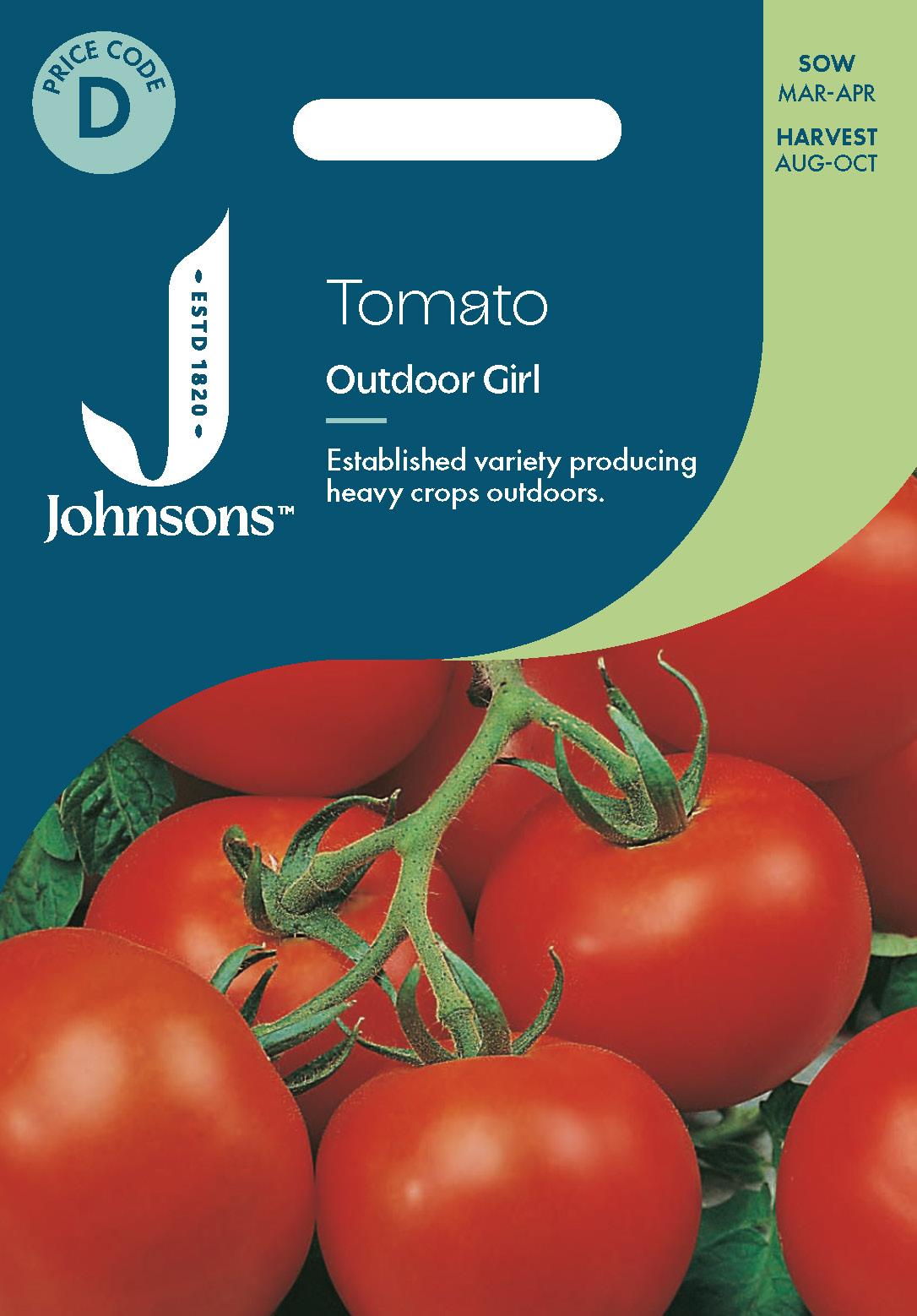 Johnsons - Tomato Outdoor Girl - 30 Seeds