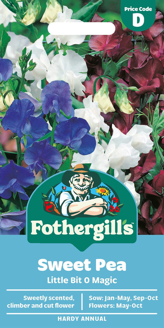 Fothergills Sweet Pea Little Bit O Magic Seeds