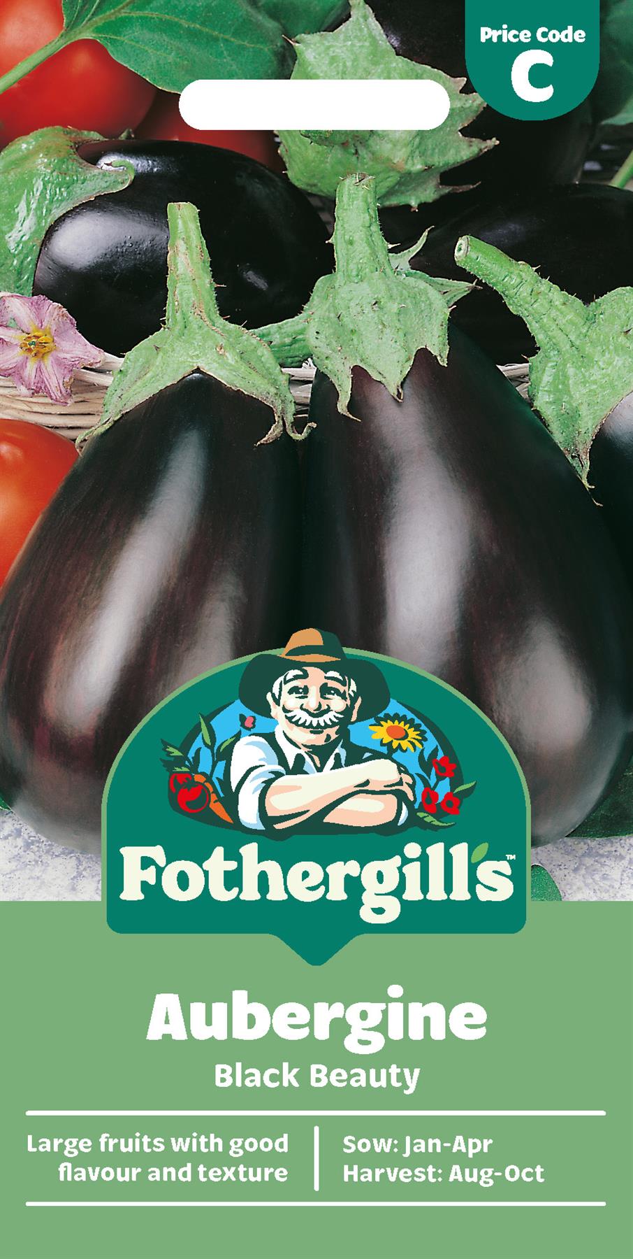 Fothergills Aubergine Black Beauty Seeds