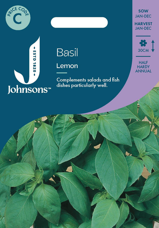 Johnsons - Herb - Basil Lemon - 300 Seeds