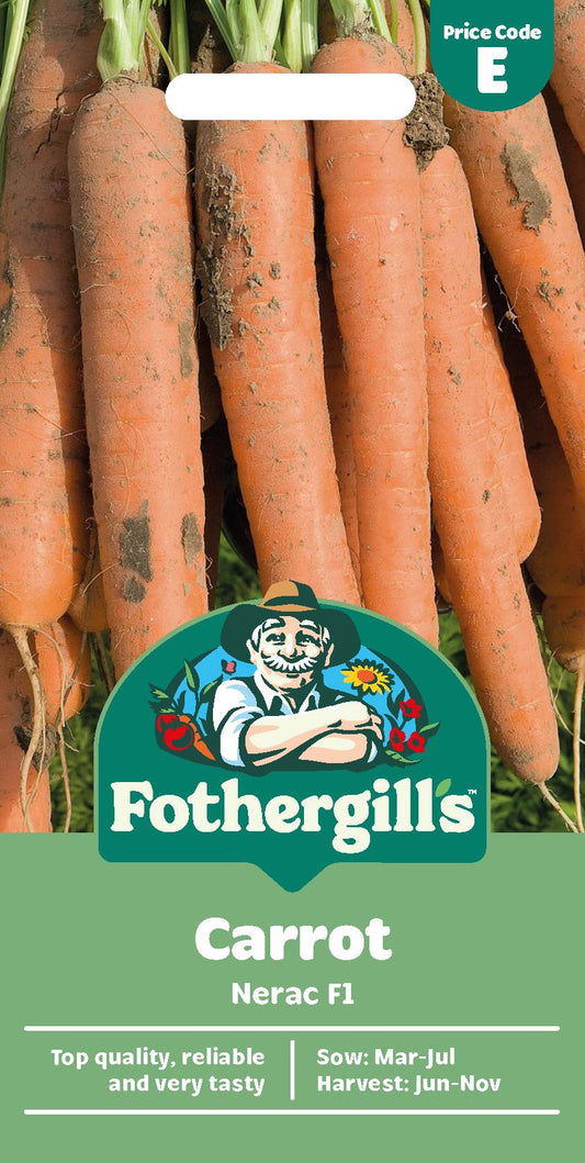 Fothergills Carrot Nerac F1 Seeds