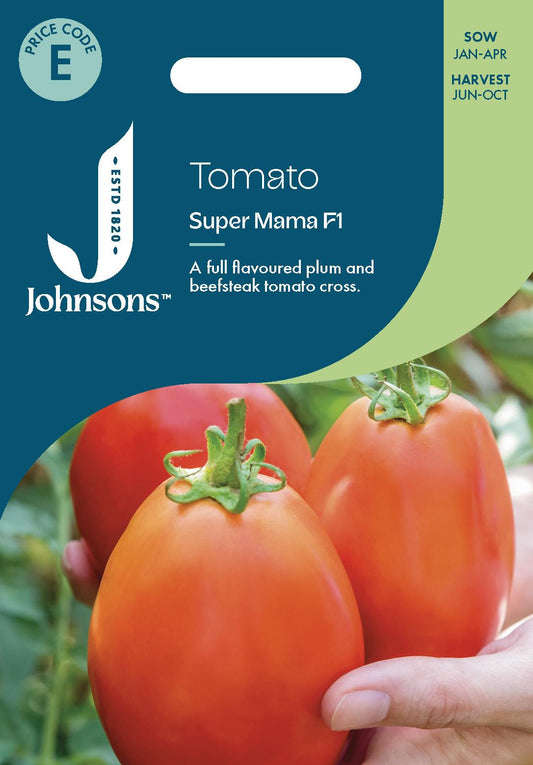 Johnsons - Tomato Super Mama F1 - 10 Seeds