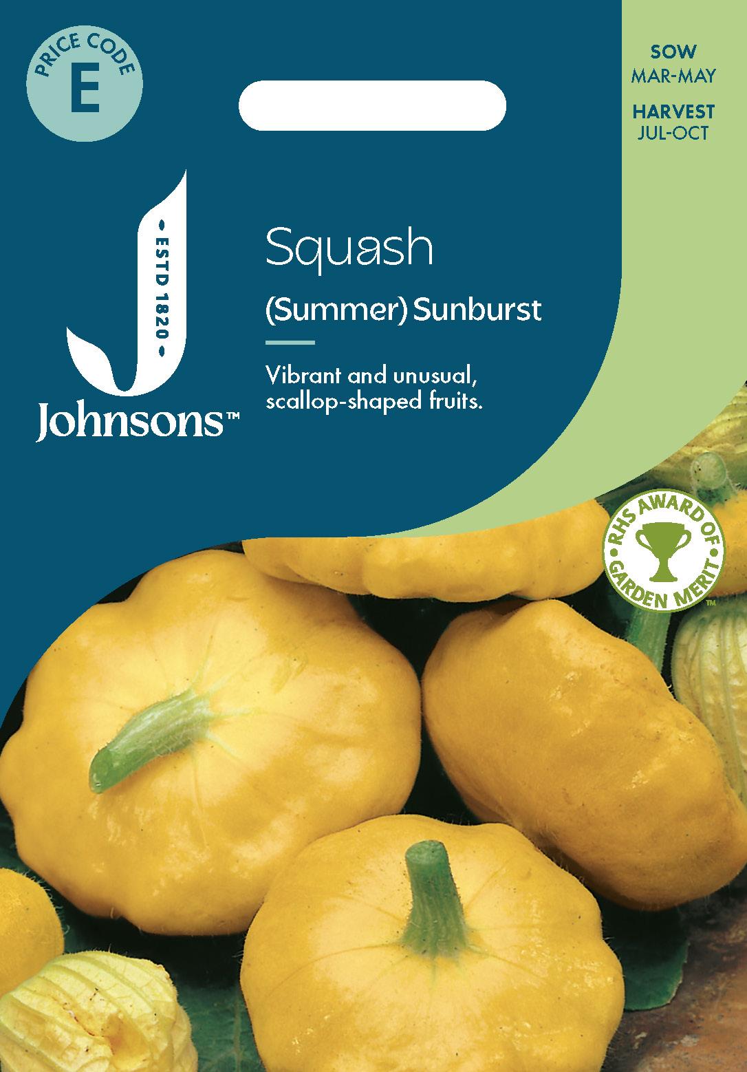 Johnsons - Squash (summer) Sunburst F1 - 10 Seeds