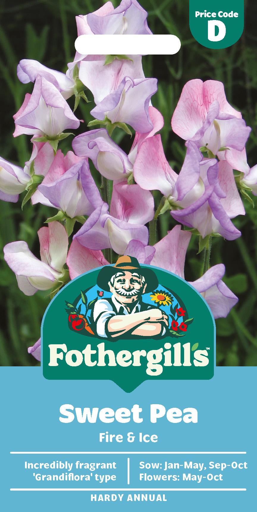 Fothergills Sweet Pea Fire & Ice Seeds
