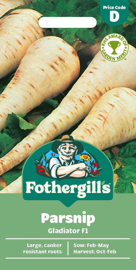 Fothergills Parsnip Gladiator F1 Seeds