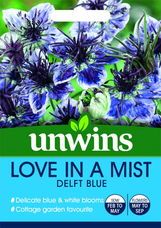 Unwins Love in a Mist Delft Blue 250 Seeds