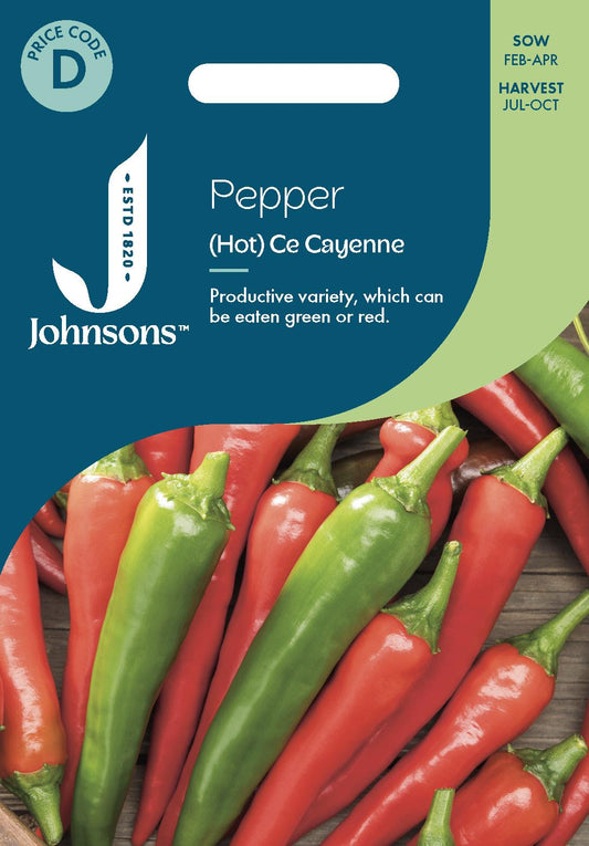 Johnsons - Pepper (hot) De Cayenne - 30 Seeds