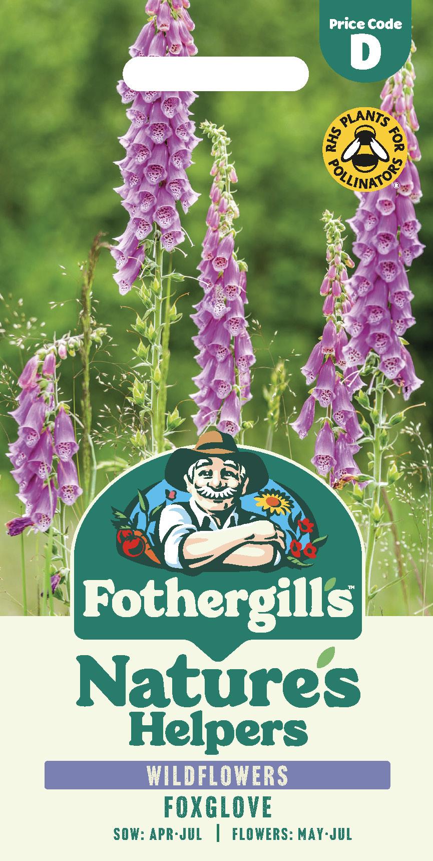Fothergills Wild flowers Nature Haven Foxglove Seeds