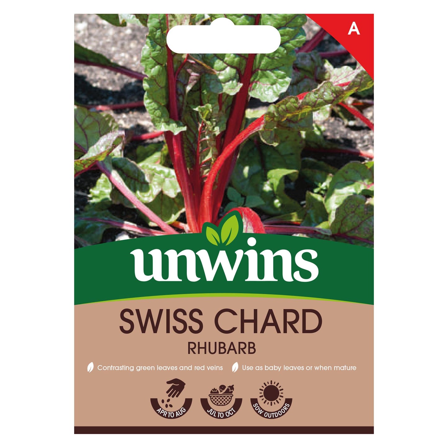 Unwins Vegetable Swiss Chard Rhubarb - 100 Seeds