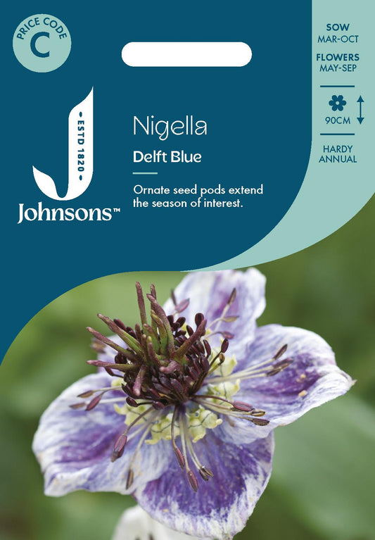 Johnsons - Nigella Delft Blue - 200 Seeds