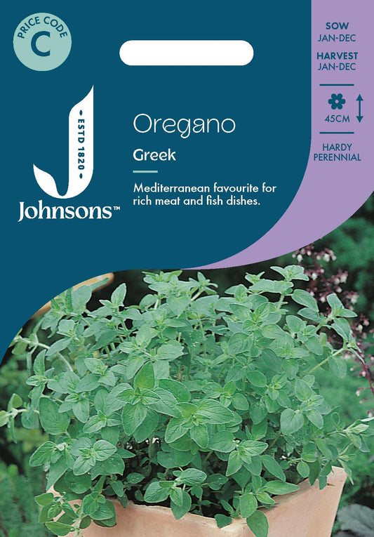 Johnsons - Herb - Oregano Greek - 1000 Seeds