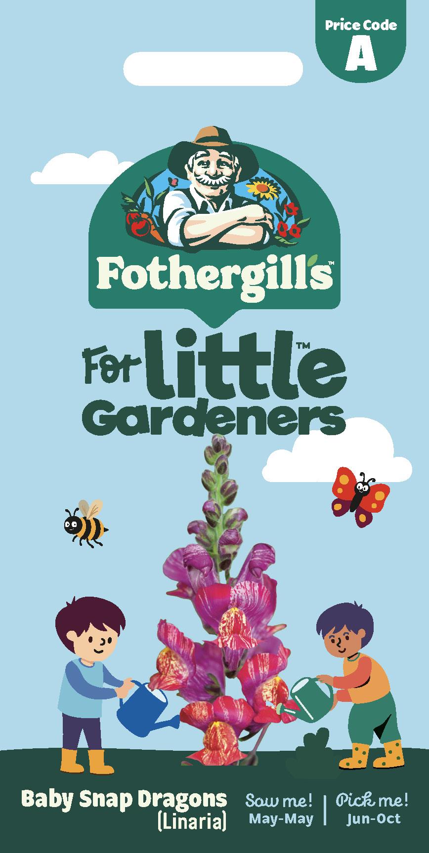 Fothergills Little Gardeners Baby Snap Dragons Linaria Seeds