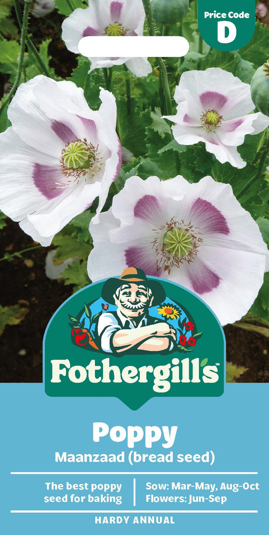 Fothergills Poppy Maanzaad (Bread Seed) Seeds