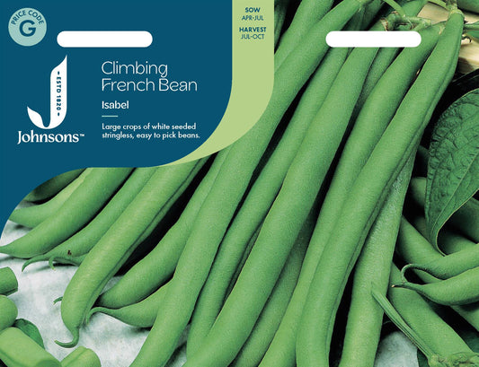 Johnsons - Climbing French Bean Isabel - 50 Seeds