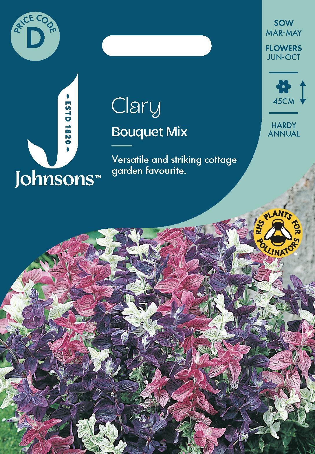 Johnsons - Clary Bouquet Mix - 300 Seeds