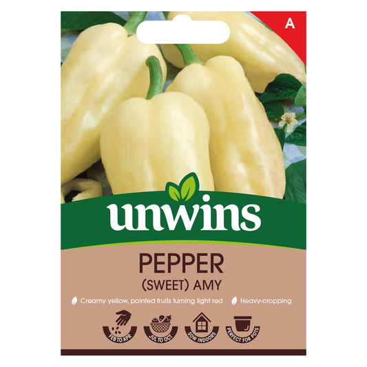 Unwins Vegetable Sweet  Pepper Amy - 12 Seeds