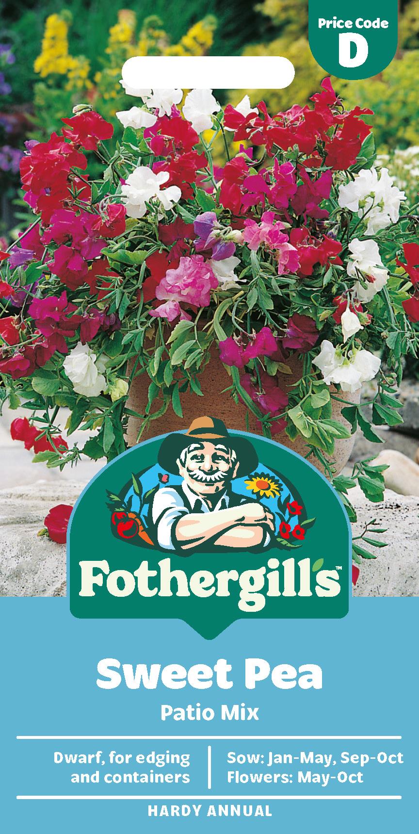 Fothergills Sweet Pea Patio Mix Seeds