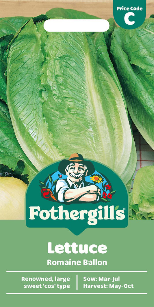 Fothergills Lettuce Romaine Ballon Seeds
