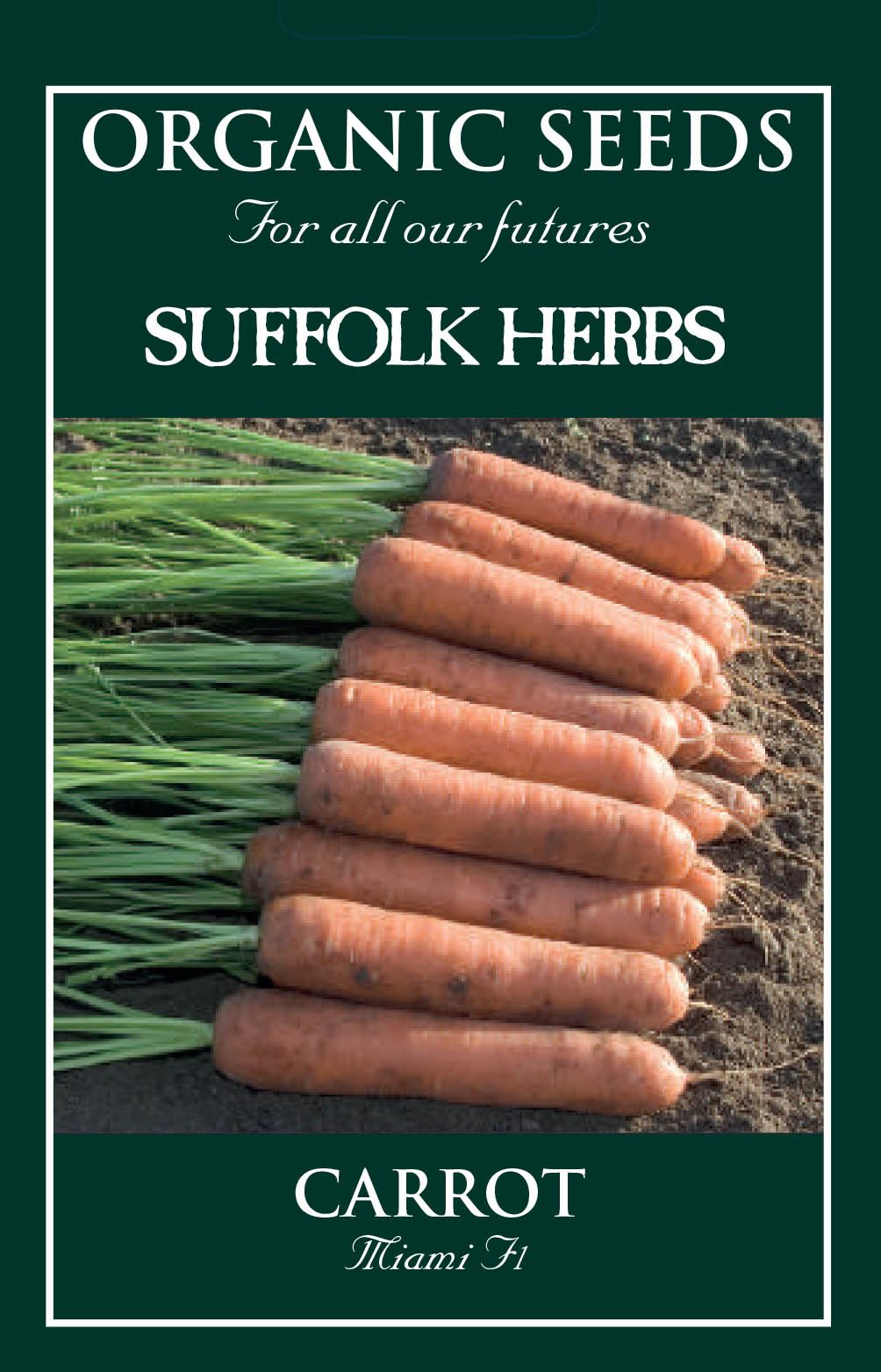 Suffolk Herbs - Organic - Carrot Miami F1