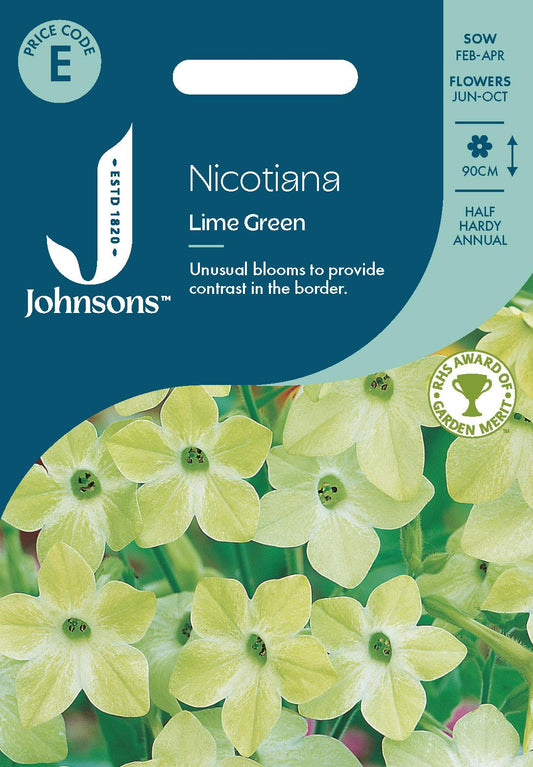 Johnsons - Nicotiana Lime Green - 1000 Seeds