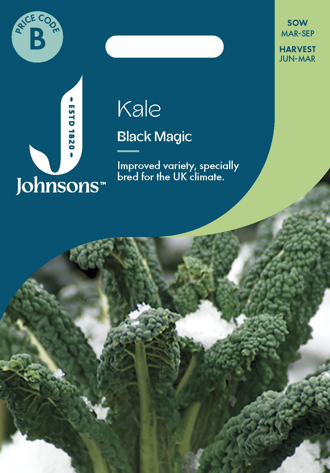 Johnsons - Kale Black Magic - 50 Seeds